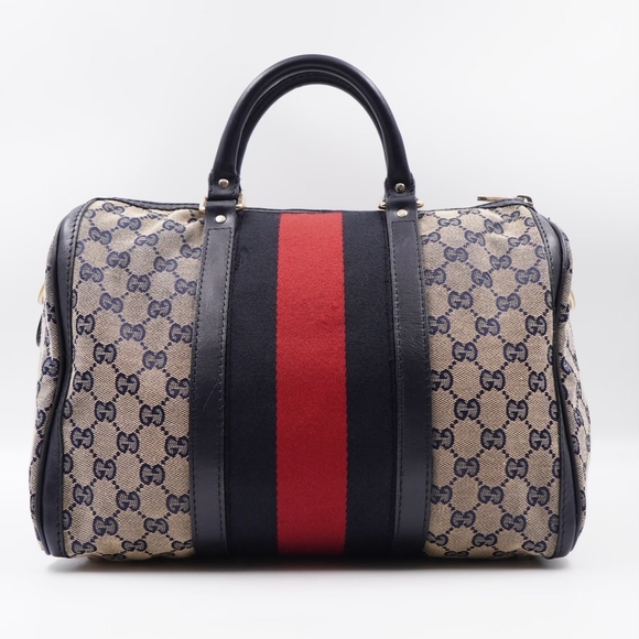 ❌️❌️SOLD❌️❌️BK23 💖 GUCCI GG Monogram Vintage Web Boston - Picture 4 of 16